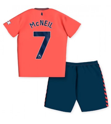 Lacne Dětský Futbalové dres Everton Dwight McNeil #7 2023-24 Krátky Rukáv - Preč (+ trenírky)